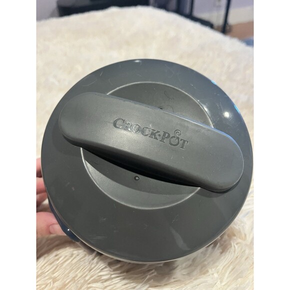 Crock Pot Lunch Warmer Container With Lid New Gray Great For College And School - Picture 2 of 5